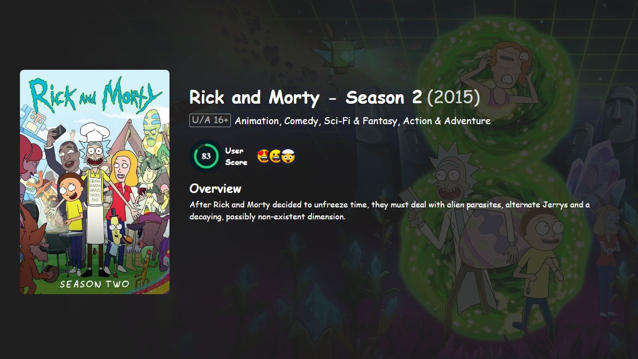 Rick and Morty Season 2 English Dubbed