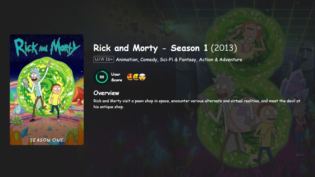 Rick and Morty Season 1 English Dubbed