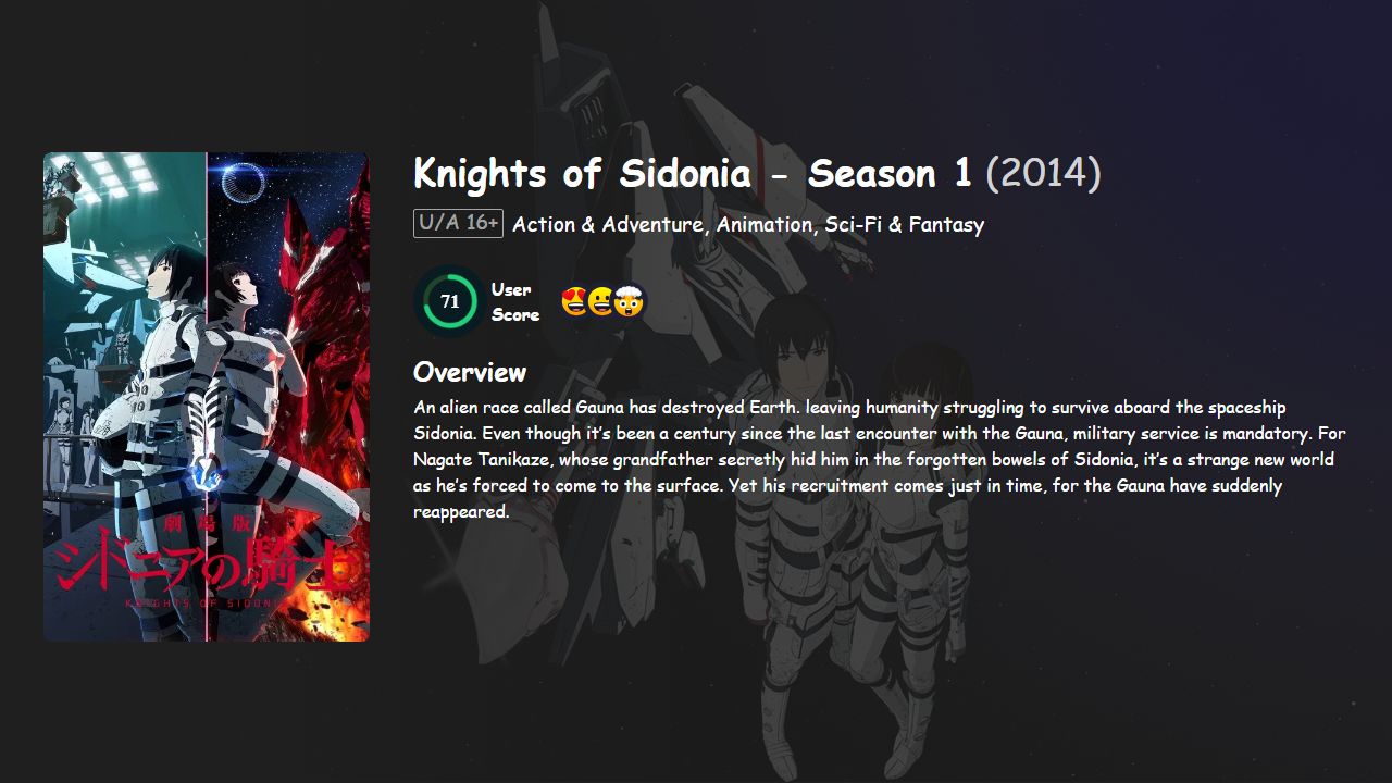 Knights of Sidonia Season 1 English-Japanese Dubbed