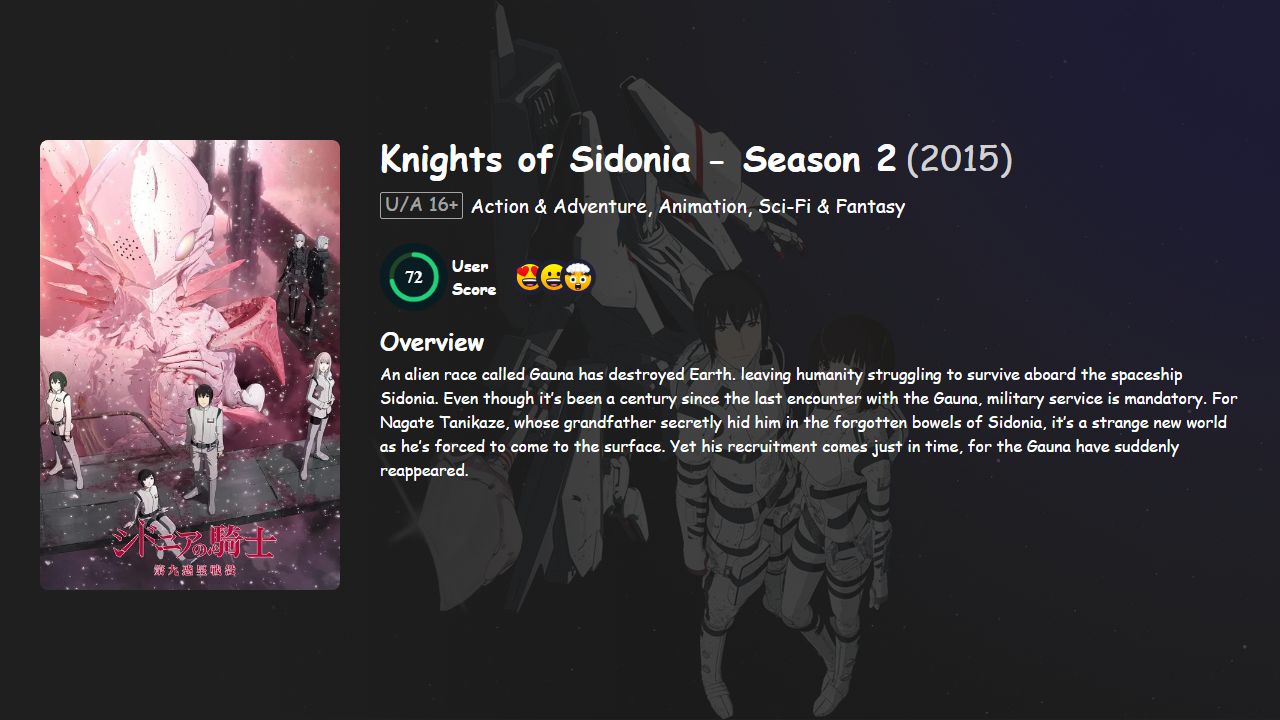 Knights of Sidonia Season 2 English-Japanese Dubbed