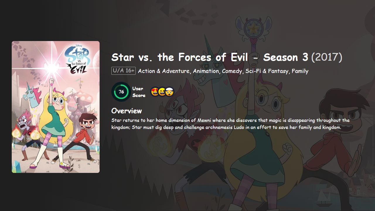 Star vs. the Forces of Evil Season 3 Hindi-English Dubbed