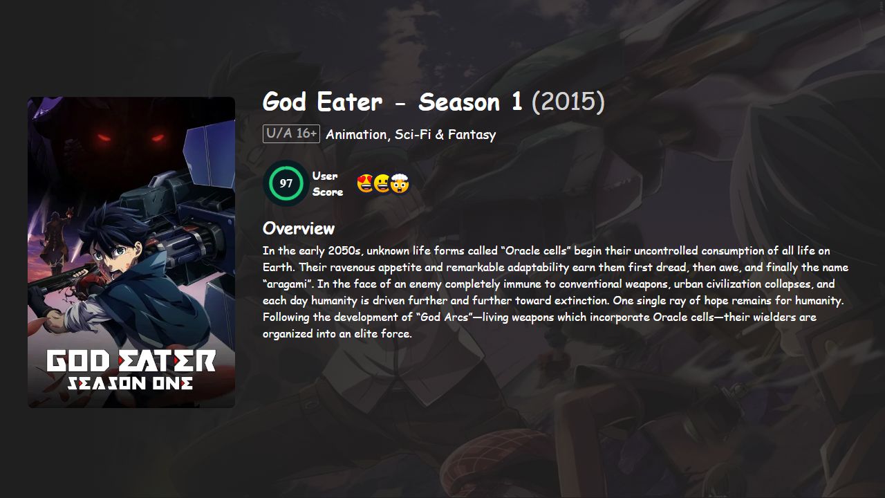 God Eater Season 1 Japanese Dubbed