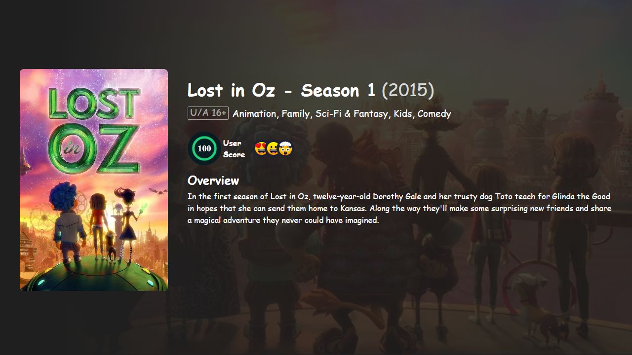Lost in Oz Season 1 Hindi-English Dubbed