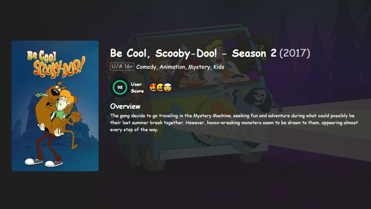 Be Cool, Scooby-Doo! Season 2 Hindi-Telugu-Tamil-Kannada-Malayalam-English Dubbed