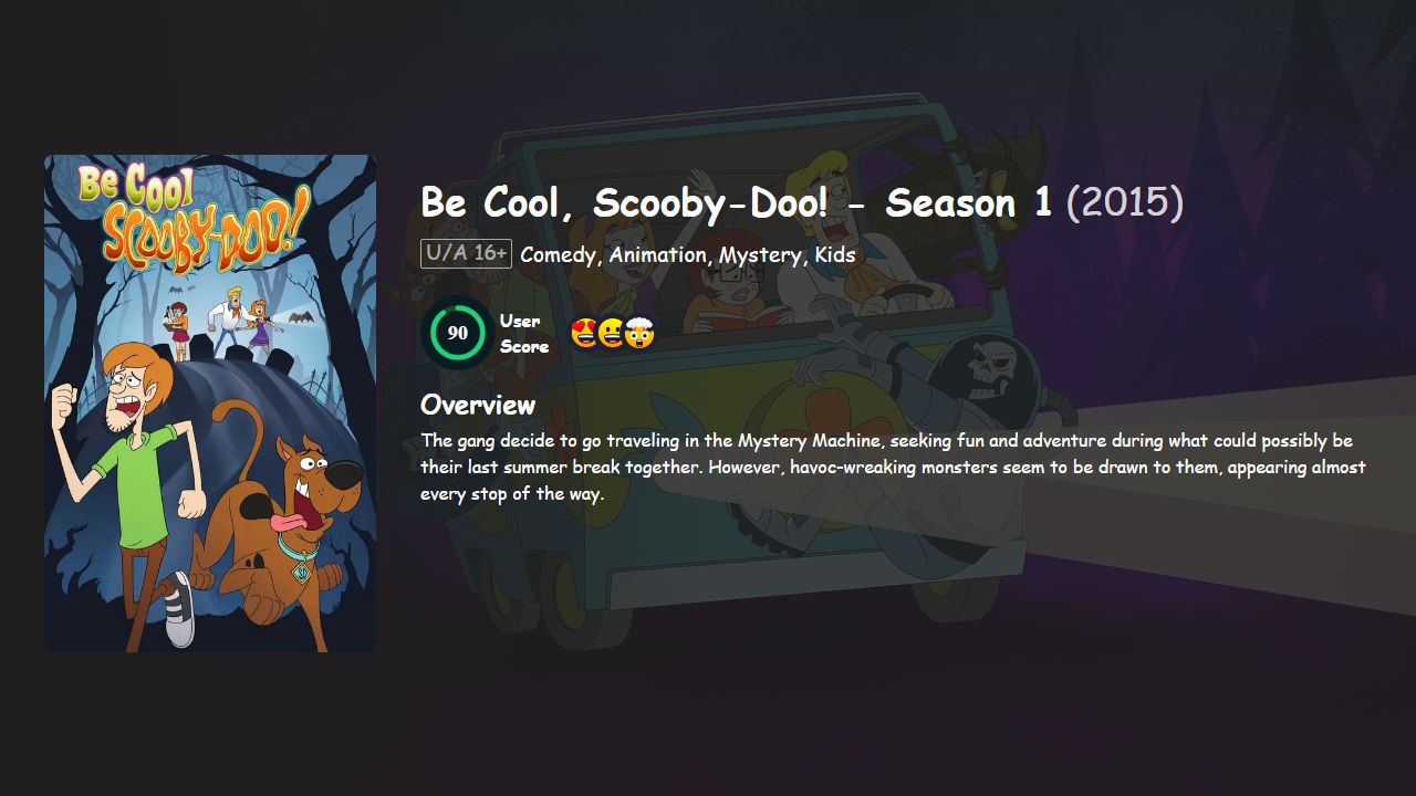 Be Cool, Scooby-Doo! Season 1 Hindi-Telugu-Tamil-Kannada-Malayalam-English Dubbed
