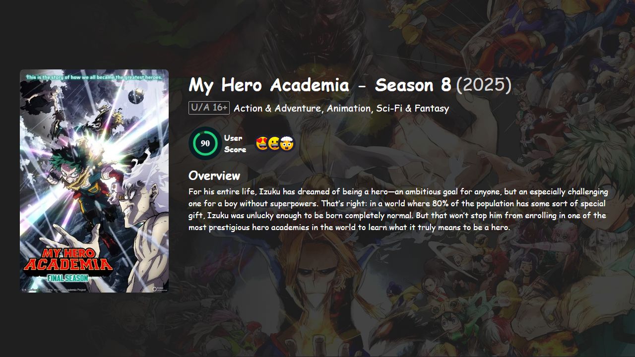 My Hero Academia Season 8 English-Japanese Dubbed