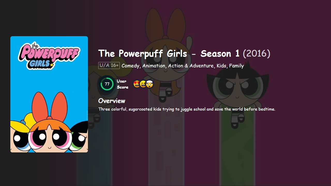 The Powerpuff Girls Season 1 Hindi-Telugu-Tamil-English Dubbed