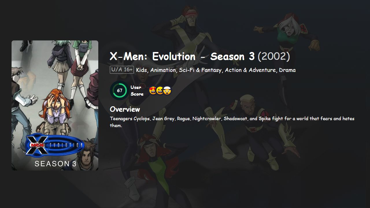 X-Men: Evolution Season 3 Hindi-English Dubbed