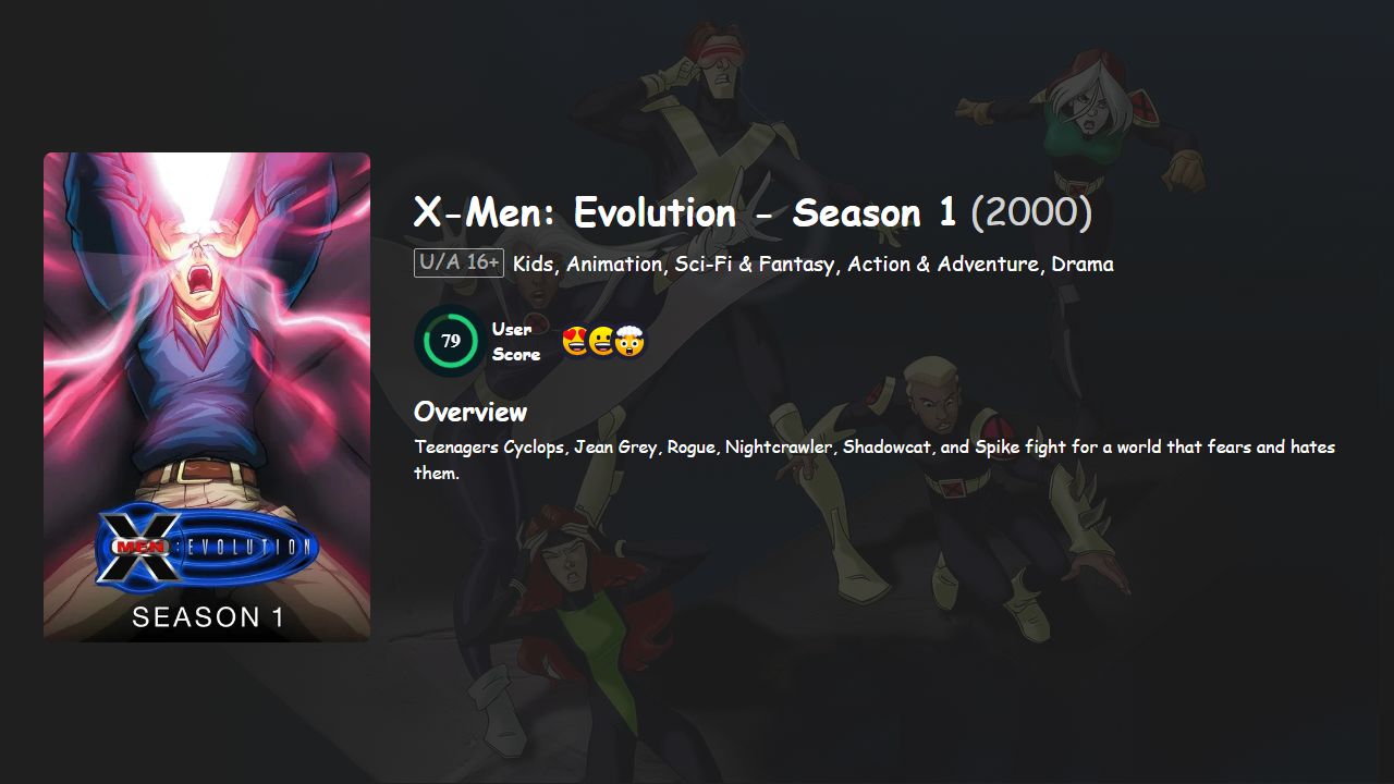 X-Men: Evolution Season 1 English Dubbed