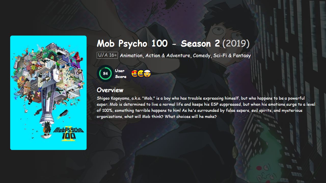 Mob Psycho 100 Season 2 English-Japanese Dubbed