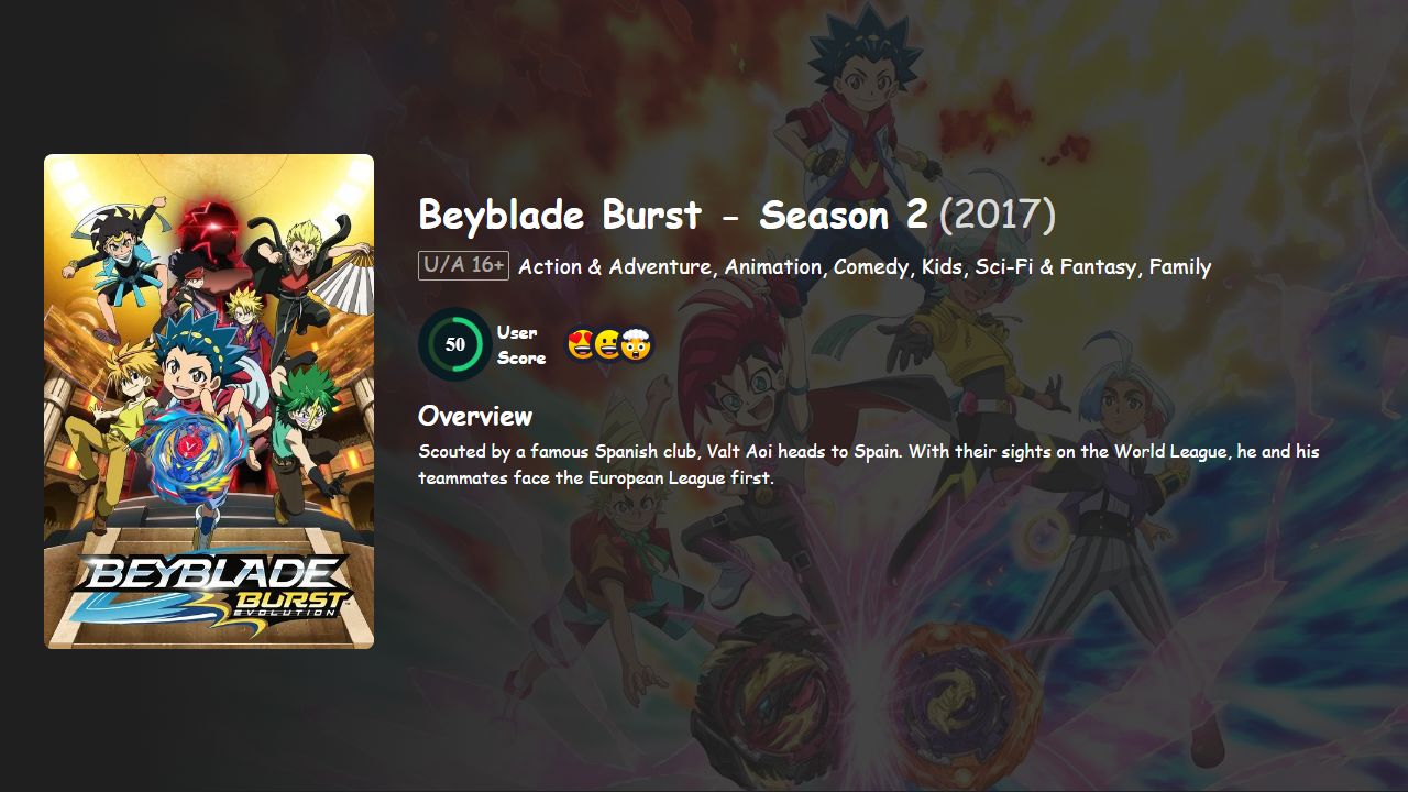 Beyblade Burst Season 2 Hindi-Japanese Dubbed