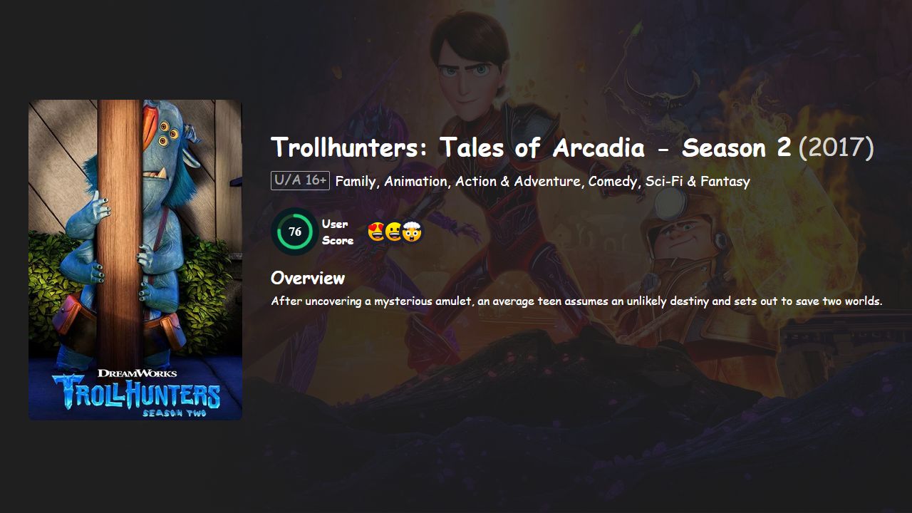 Trollhunters: Tales of Arcadia Season 2 Hindi-English Dubbed