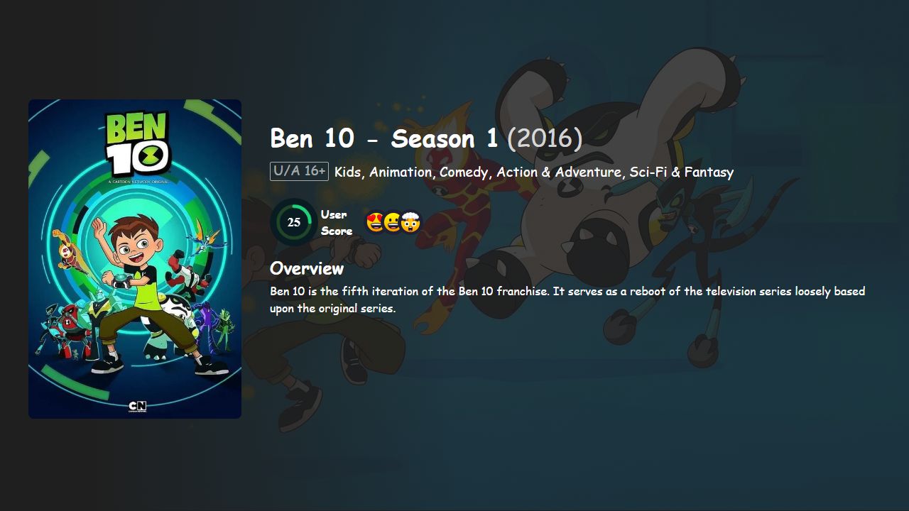 Ben 10 Season 1 Hindi-English Dubbed