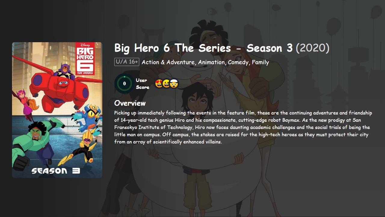 Big Hero 6 The Series Season 3 English Dubbed