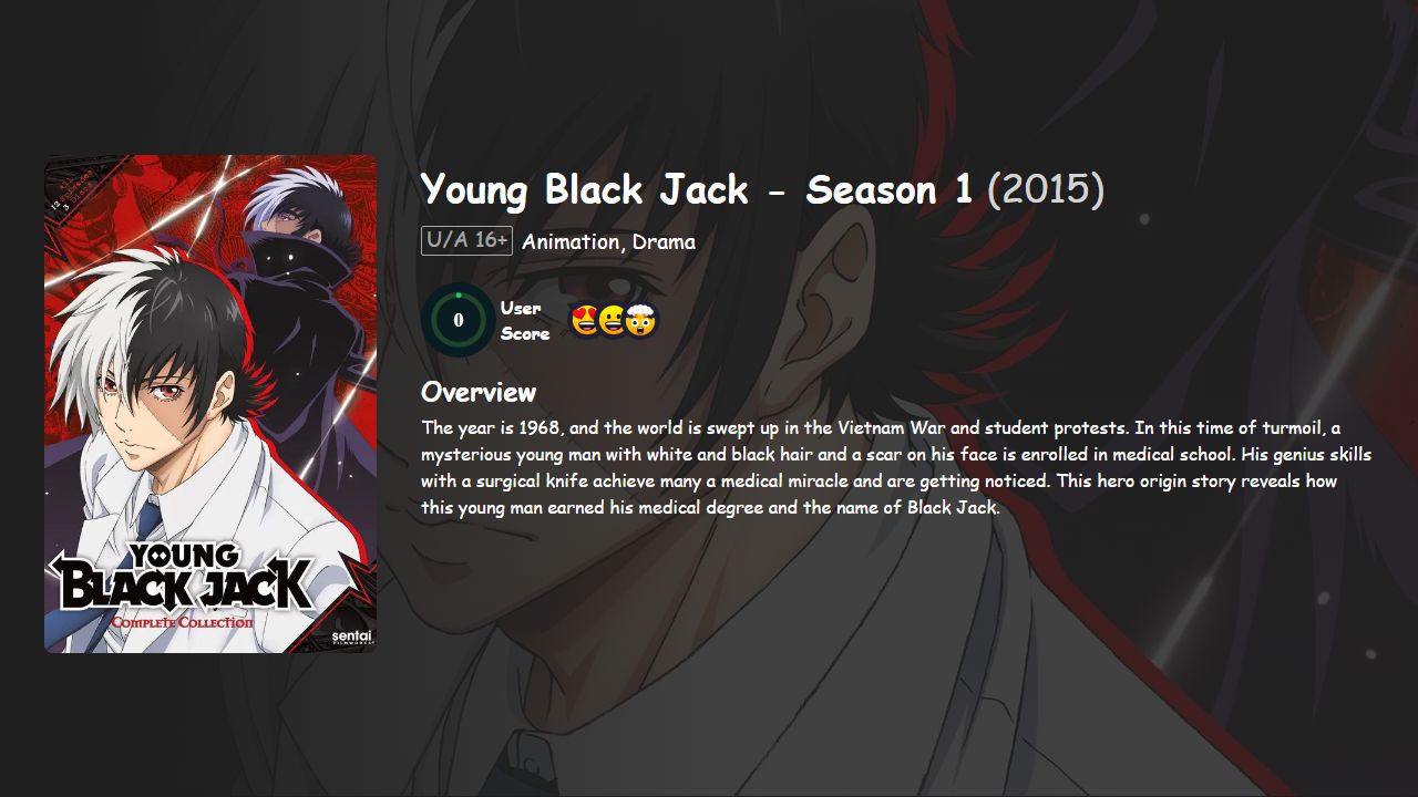 Young Black Jack Season 1 Japanese Dubbed