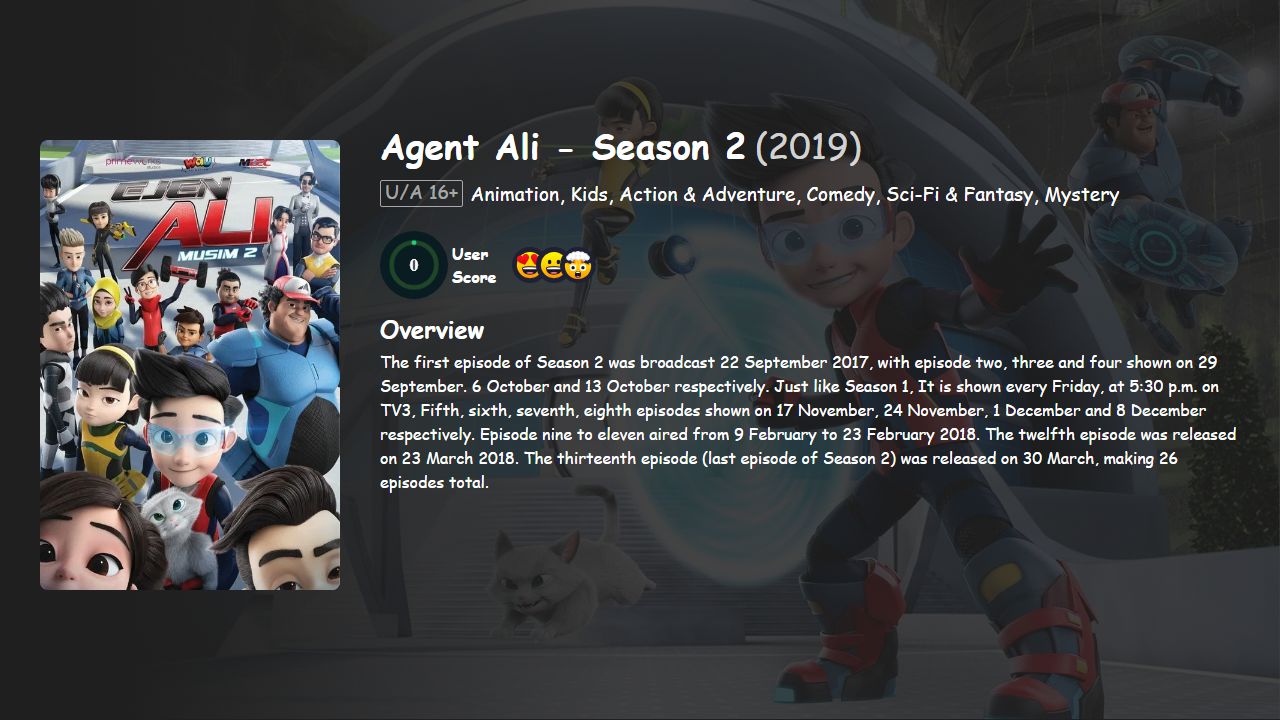 Ejen Ali Season 2 Hindi-Telugu-Tamil-English Dubbed