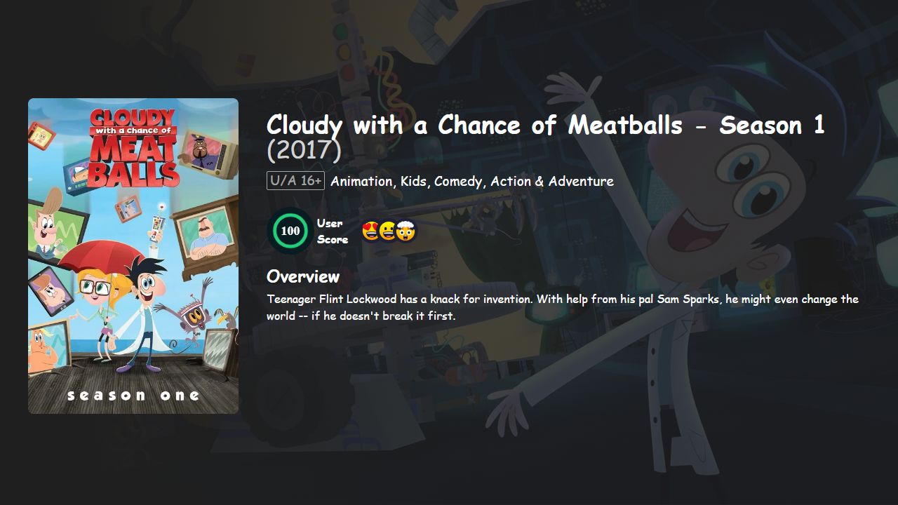 Cloudy with a Chance of Meatballs Season 1 Hindi-English Dubbed