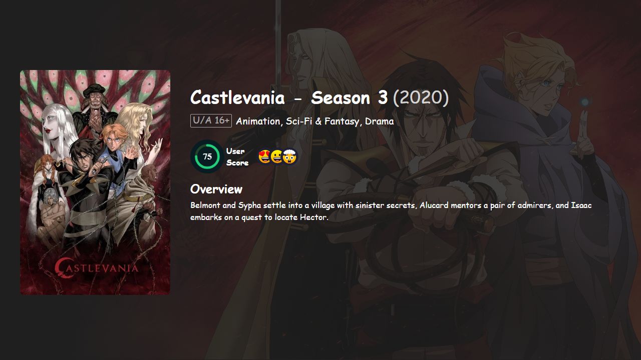 Castlevania Season 3 English Dubbed