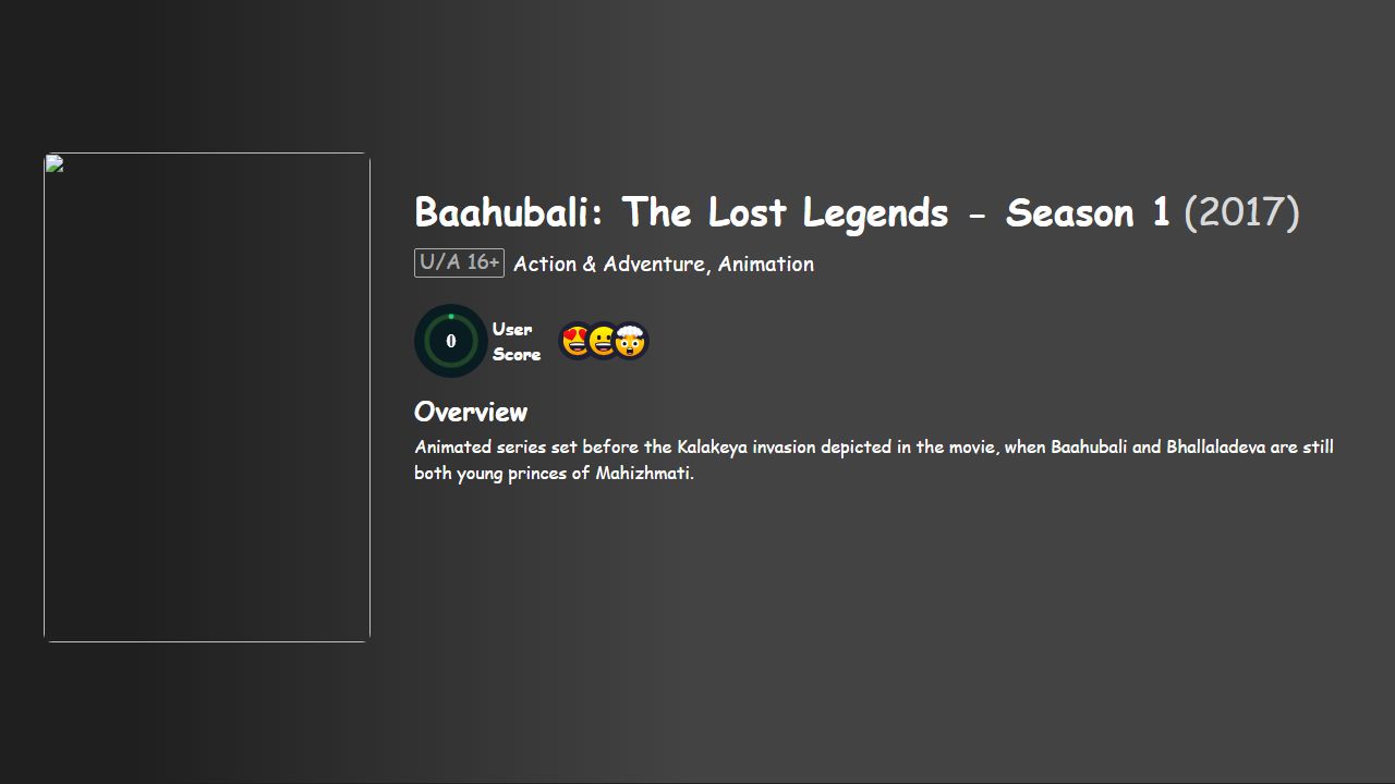 Baahubali: The Lost Legends Season 1 Hindi Dubbed