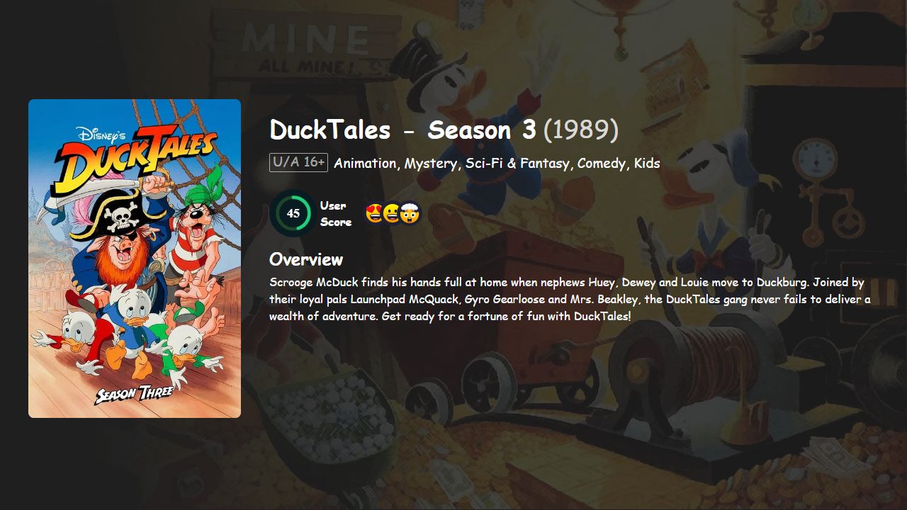 DuckTales Season 3 Hindi-English Dubbed