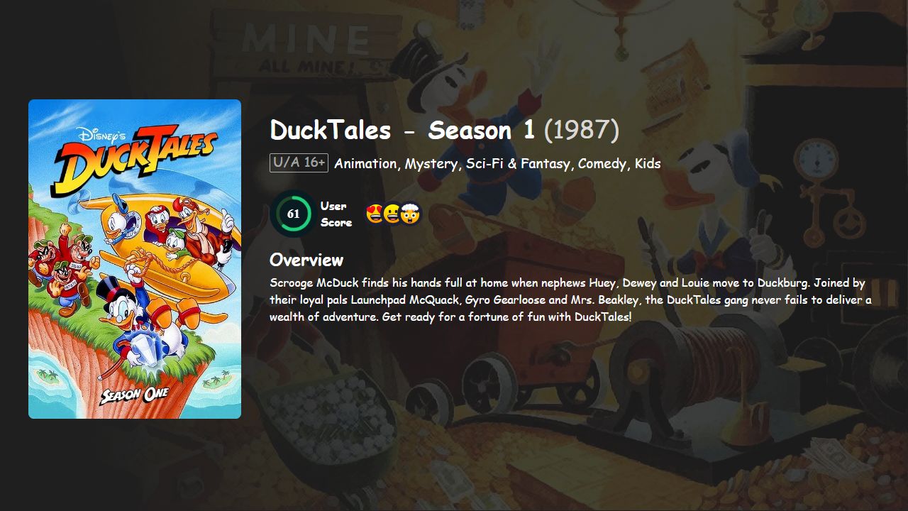 DuckTales Season 1 Hindi-English Dubbed