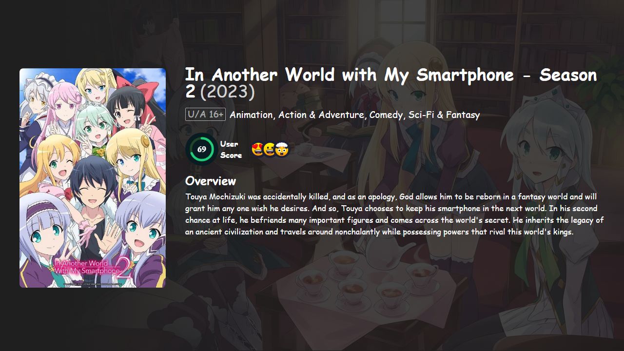 In Another World with My Smartphone Season 2 Hindi-English-Japanese Dubbed