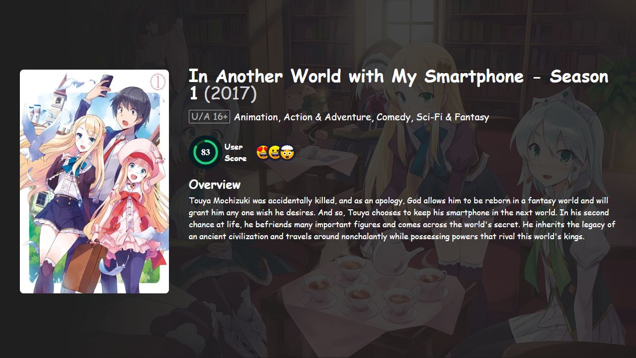 In Another World with My Smartphone Season 1 English-Japanese Dubbed