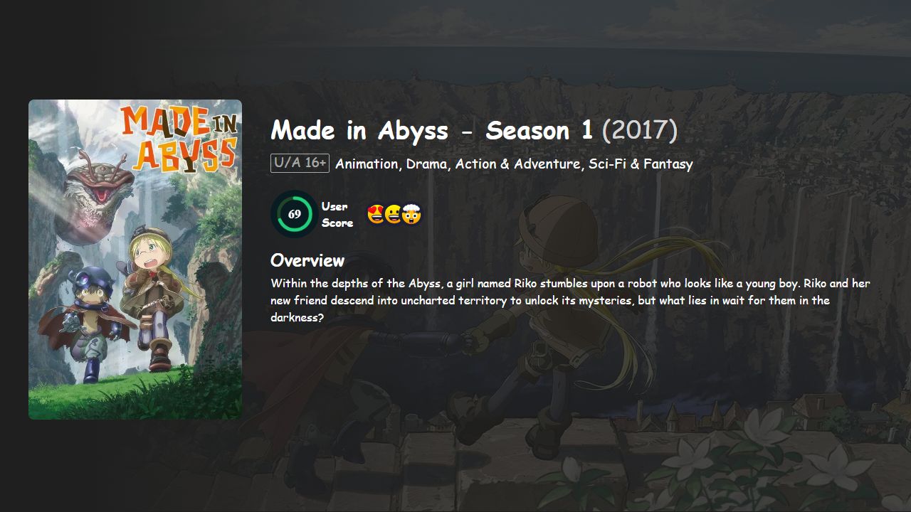 Made in Abyss Season 1 English-Japanese Dubbed
