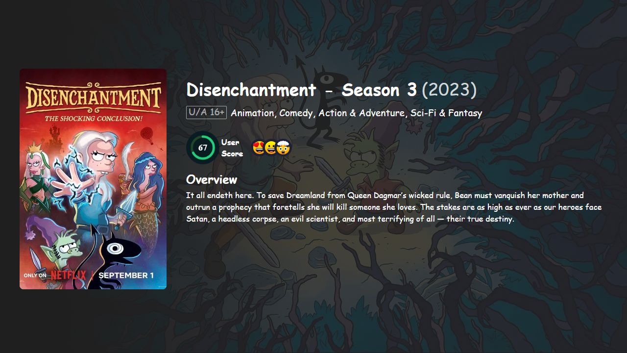 Disenchantment Season 3 Hindi-English Dubbed