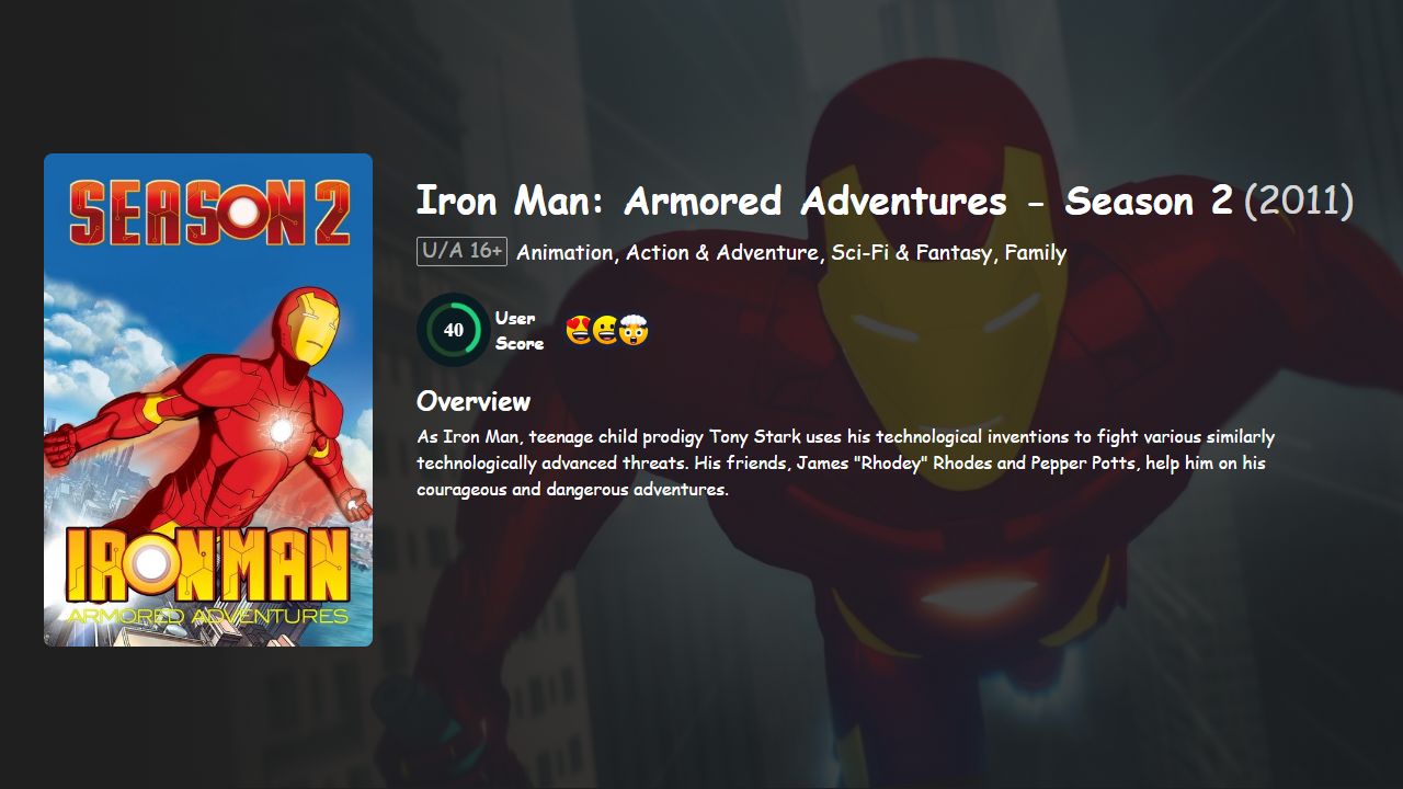 Iron Man: Armored Adventures Season 2 Hindi-English Dubbed