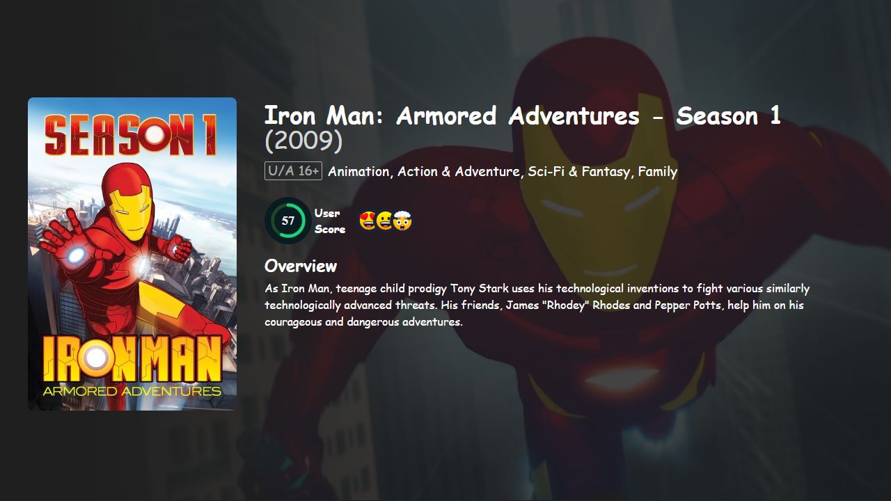 Iron Man: Armored Adventures Season 1 Hindi-English Dubbed