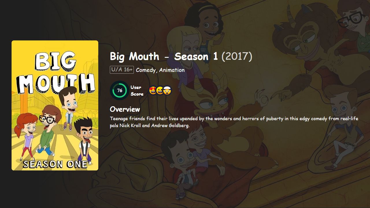 Big Mouth Season 1 Hindi-Korean Dubbed