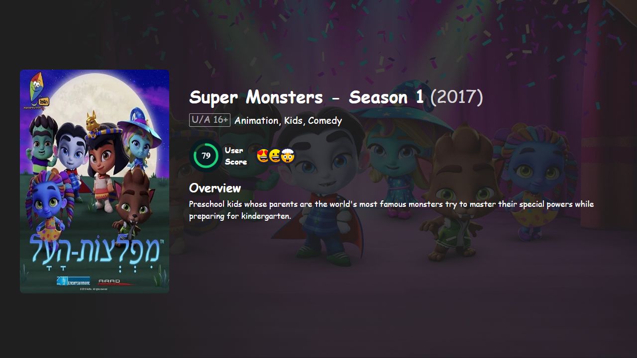 Super Monsters Season 1 Hindi-English Dubbed