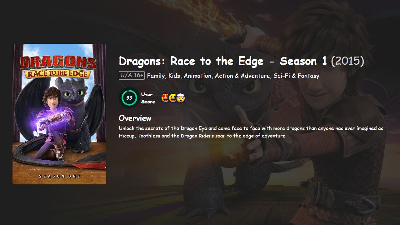 Dragons: Race to the Edge Season 1 English Dubbed