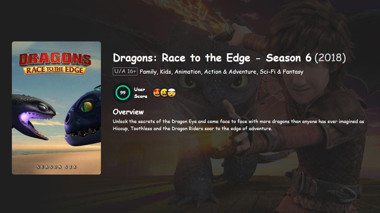 Dragons: Race to the Edge Season 6 English Dubbed