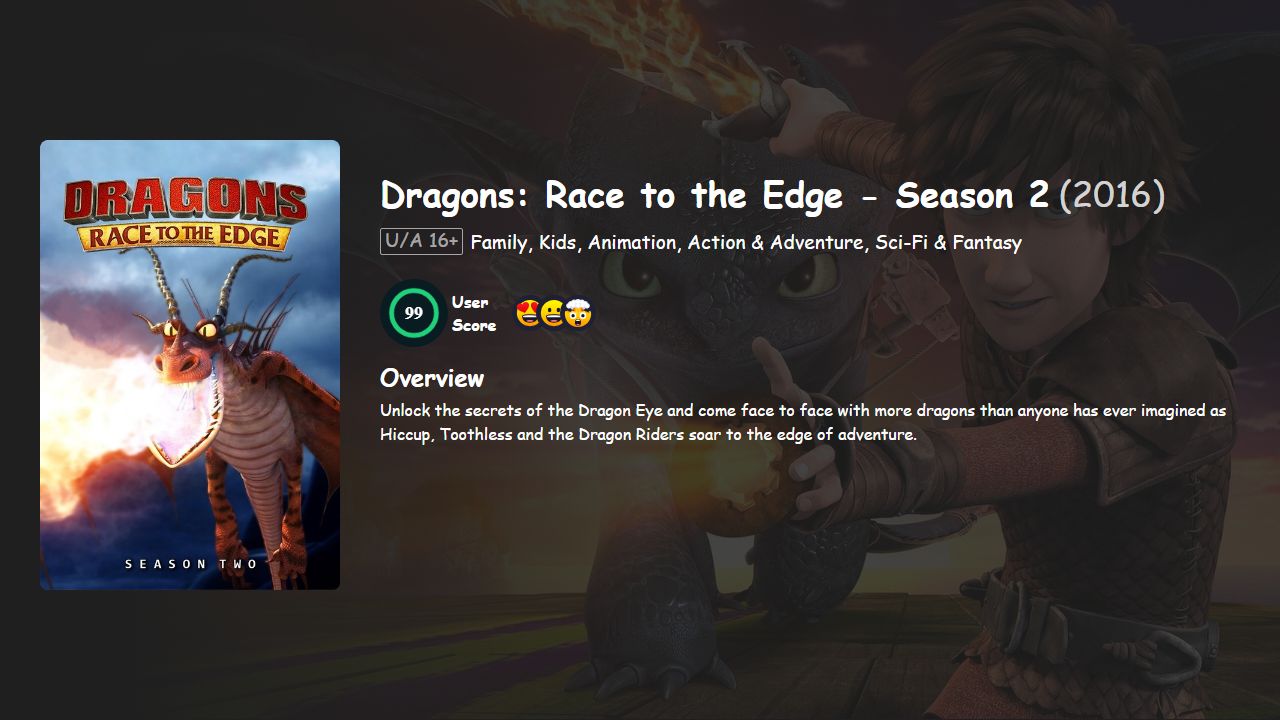Dragons: Race to the Edge Season 2 English Dubbed