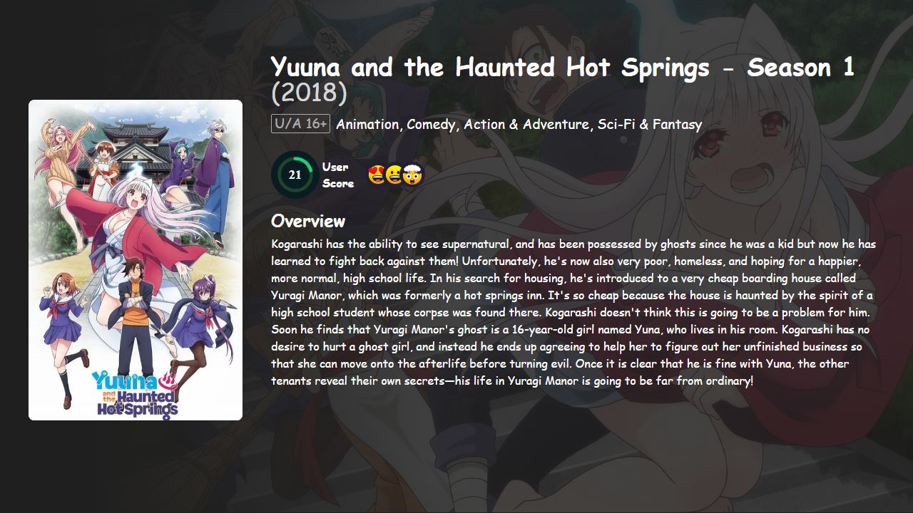 Yuuna and the Haunted Hot Springs Season 1 Hindi Dubbed