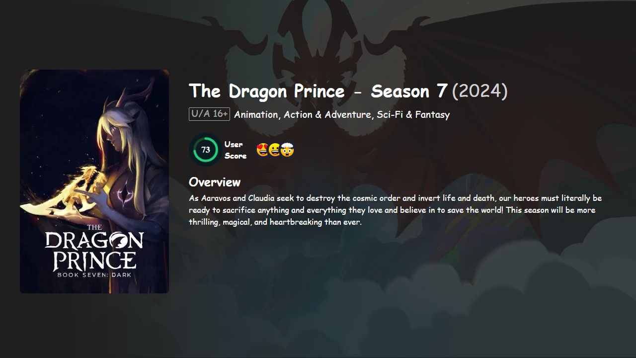 The Dragon Prince Season 7 Hindi-English Dubbed