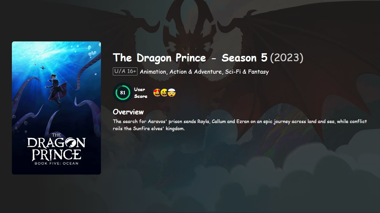 The Dragon Prince Season 5 Hindi-English Dubbed