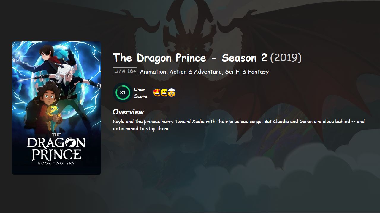The Dragon Prince Season 2 Hindi-English Dubbed
