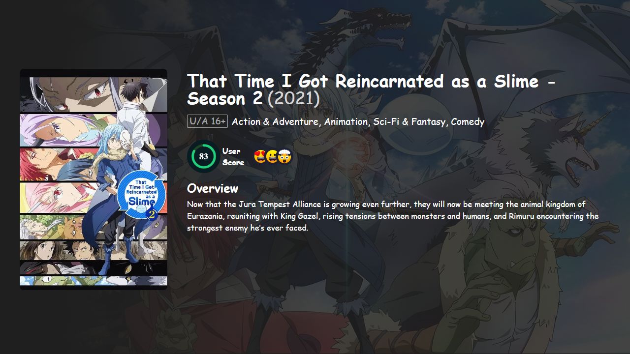 That Time I Got Reincarnated as a Slime Season 2 Hindi-Telugu-Tamil-English-Japanese Dubbed