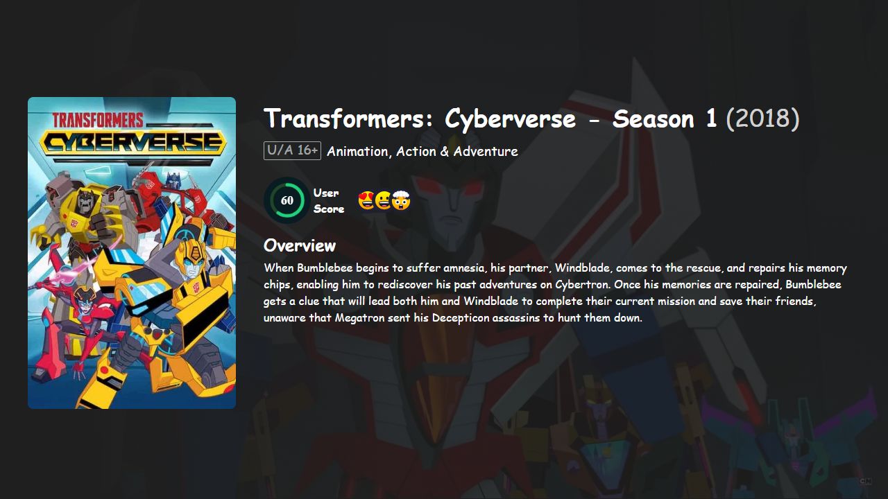 Transformers: Cyberverse Season 1 Hindi-English Dubbed