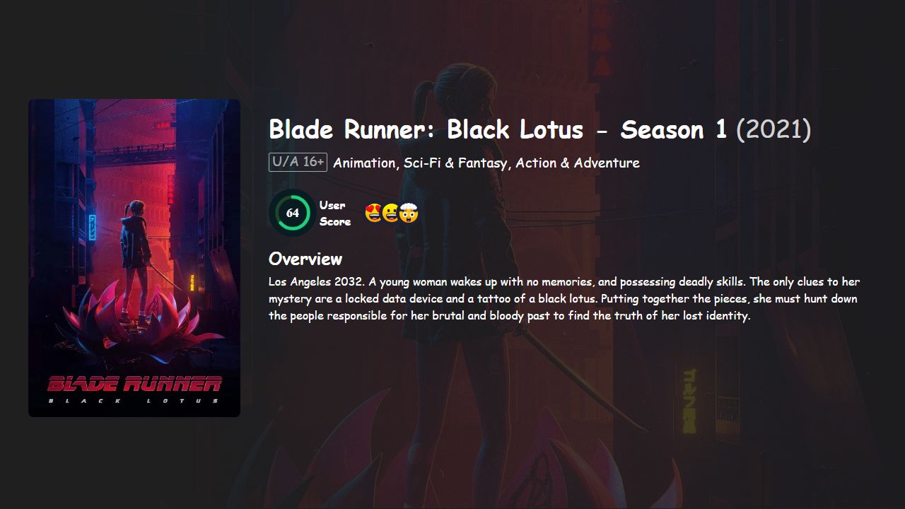 Blade Runner: Black Lotus Season 1 English Dubbed