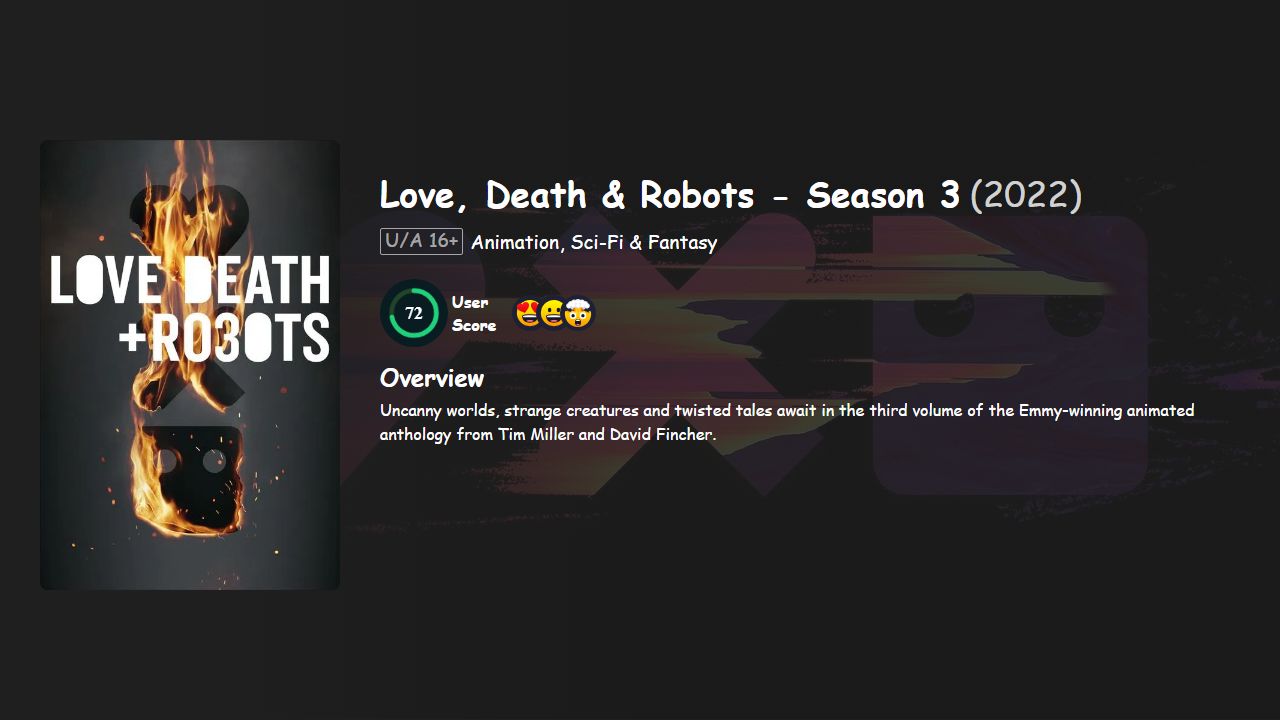 Love, Death & Robots Season 3 Hindi-English Dubbed