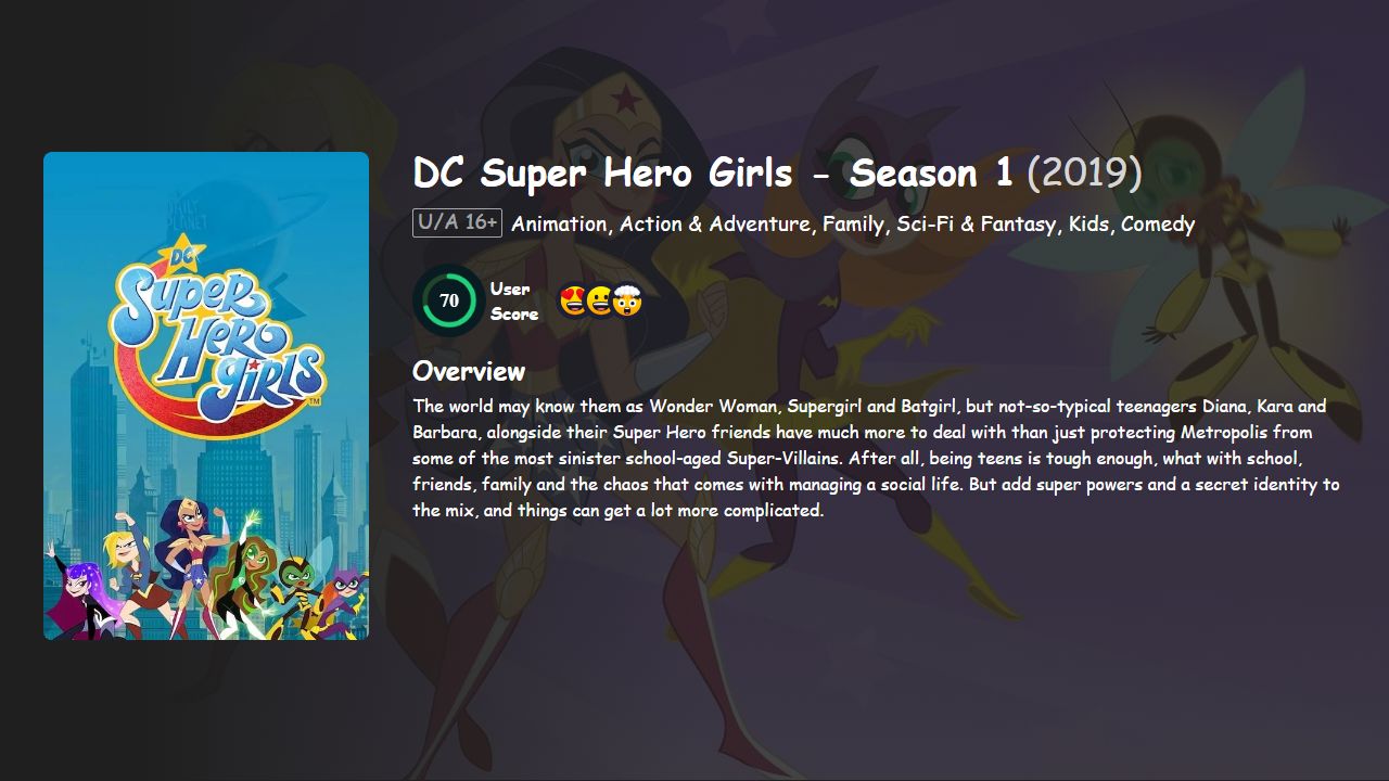 DC Super Hero Girls Season 1 Hindi-English Dubbed