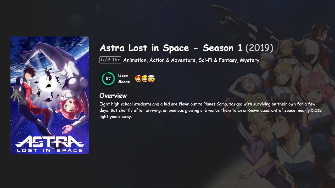 Astra Lost in Space Season 1 English-Japanese Dubbed