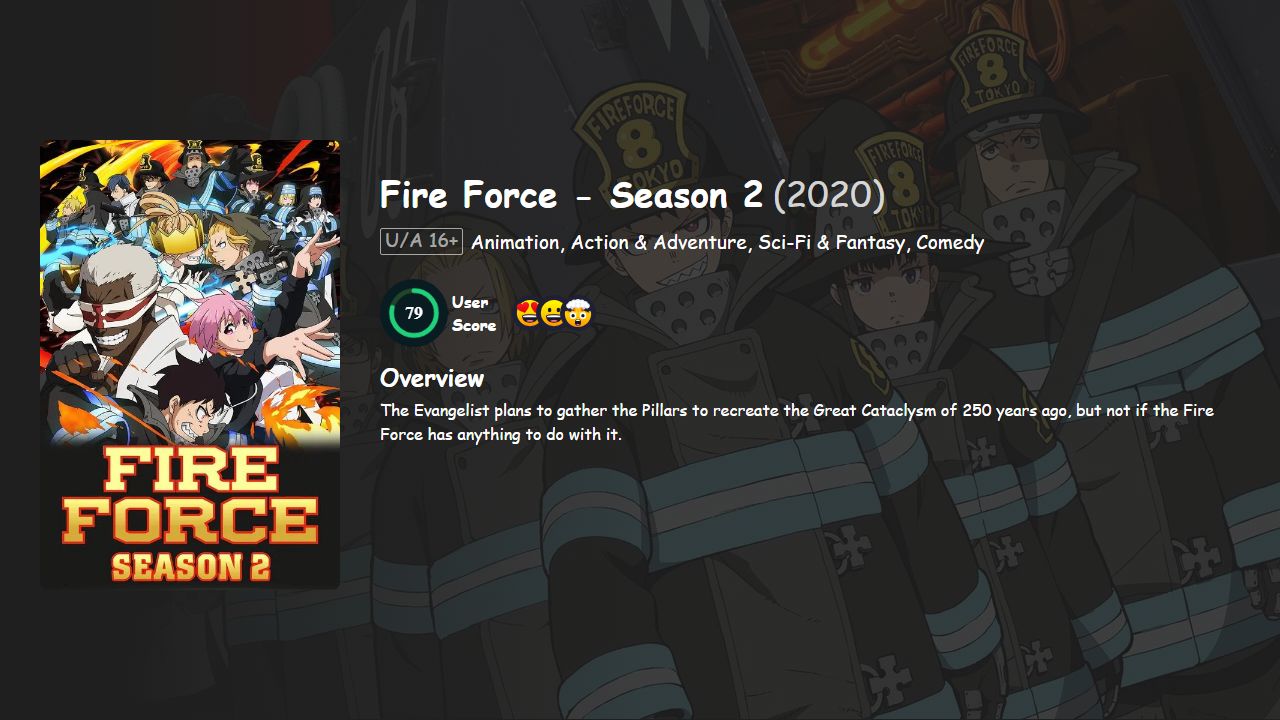 Fire Force Season 2 Hindi-English-Japanese Dubbed
