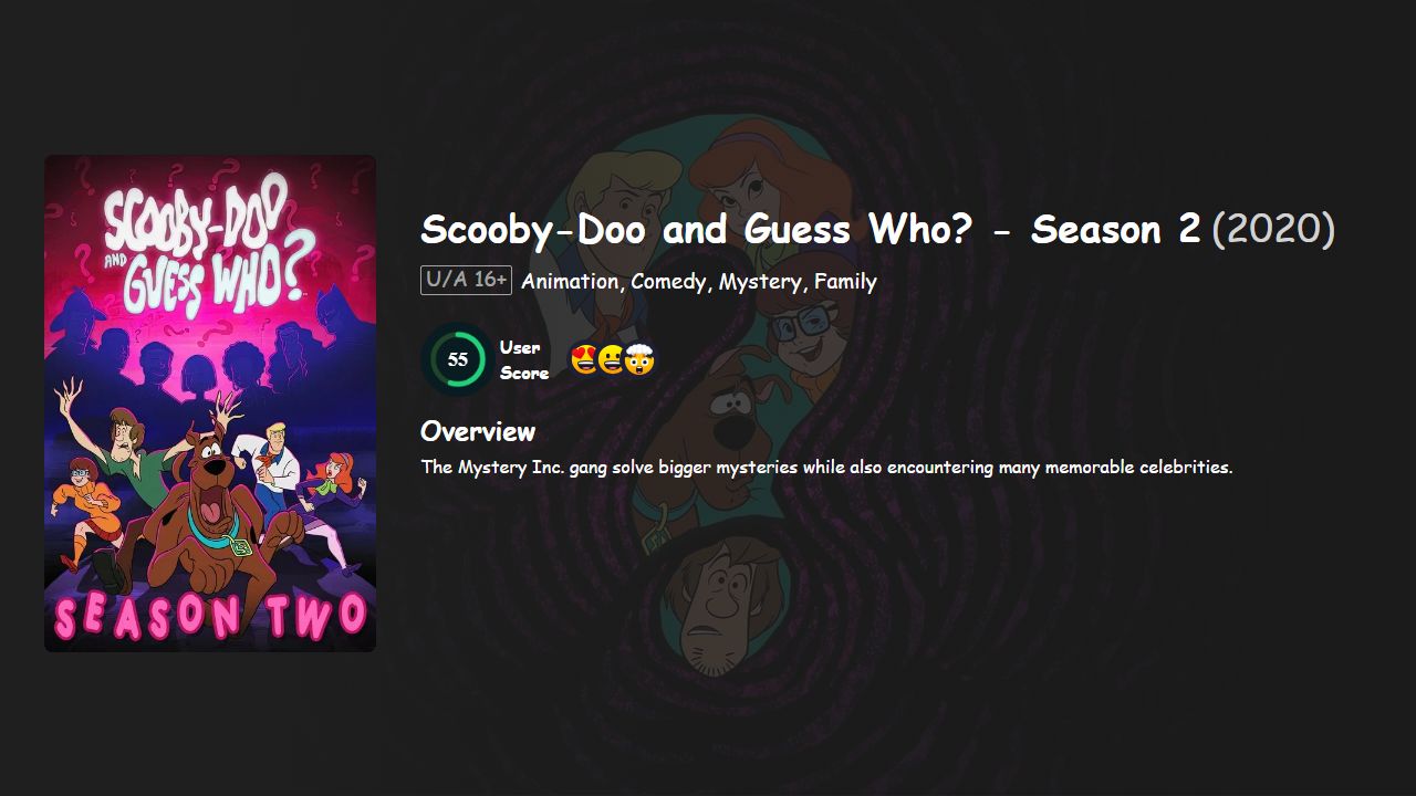 Scooby-Doo and Guess Who? Season 2 Hindi-Urdu-English Dubbed