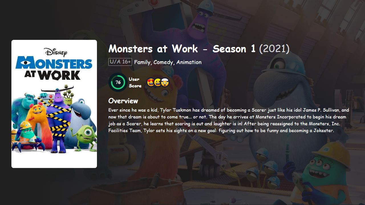 Monsters at Work Season 1 English Dubbed
