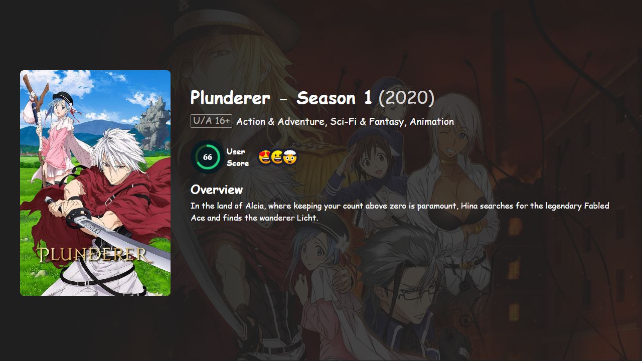 Plunderer Season 1 Hindi-English Dubbed